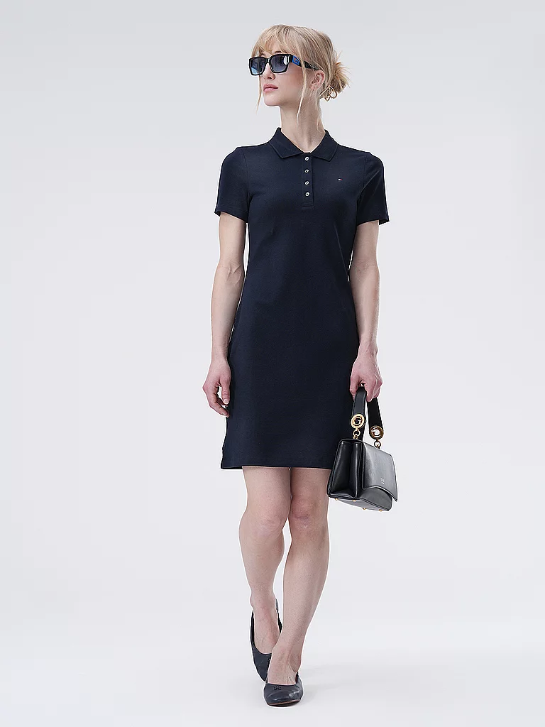 Robe courte Tommy Hilfiger 1985 SLIM PIQUE POLO DRESS SS EU - vue 4